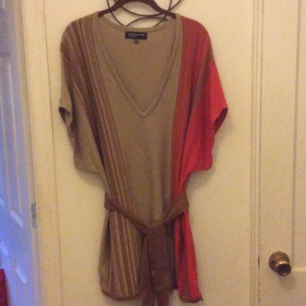 Jones New York Signature Belted V-Neck Tunic